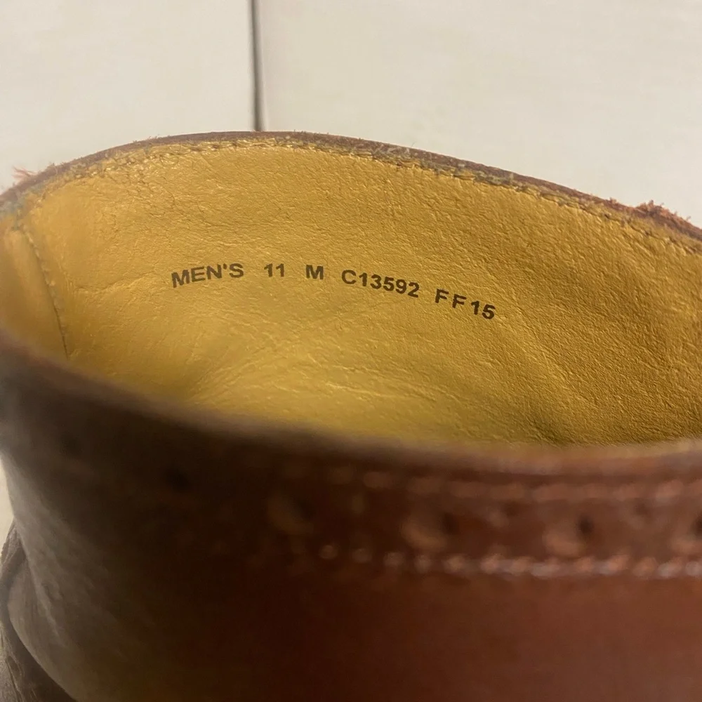Cole Haan Men's Brown Leather Wingtip Lace-Up  Oxford Boots